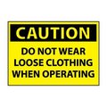 National Marker Co Machine Labels - Caution Do Not Wear Loose Clothing When Operating C511AP